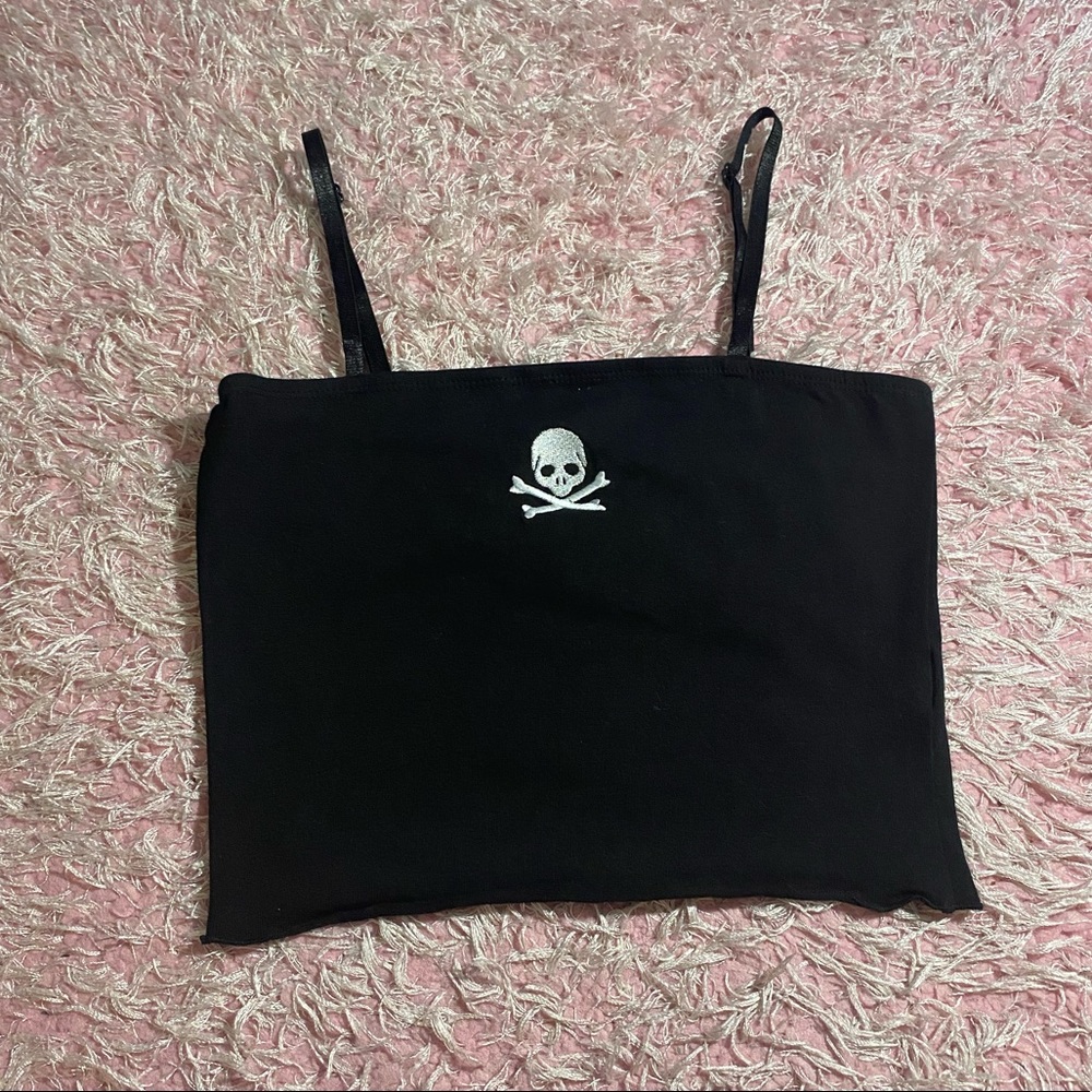 Brandy skull tank top